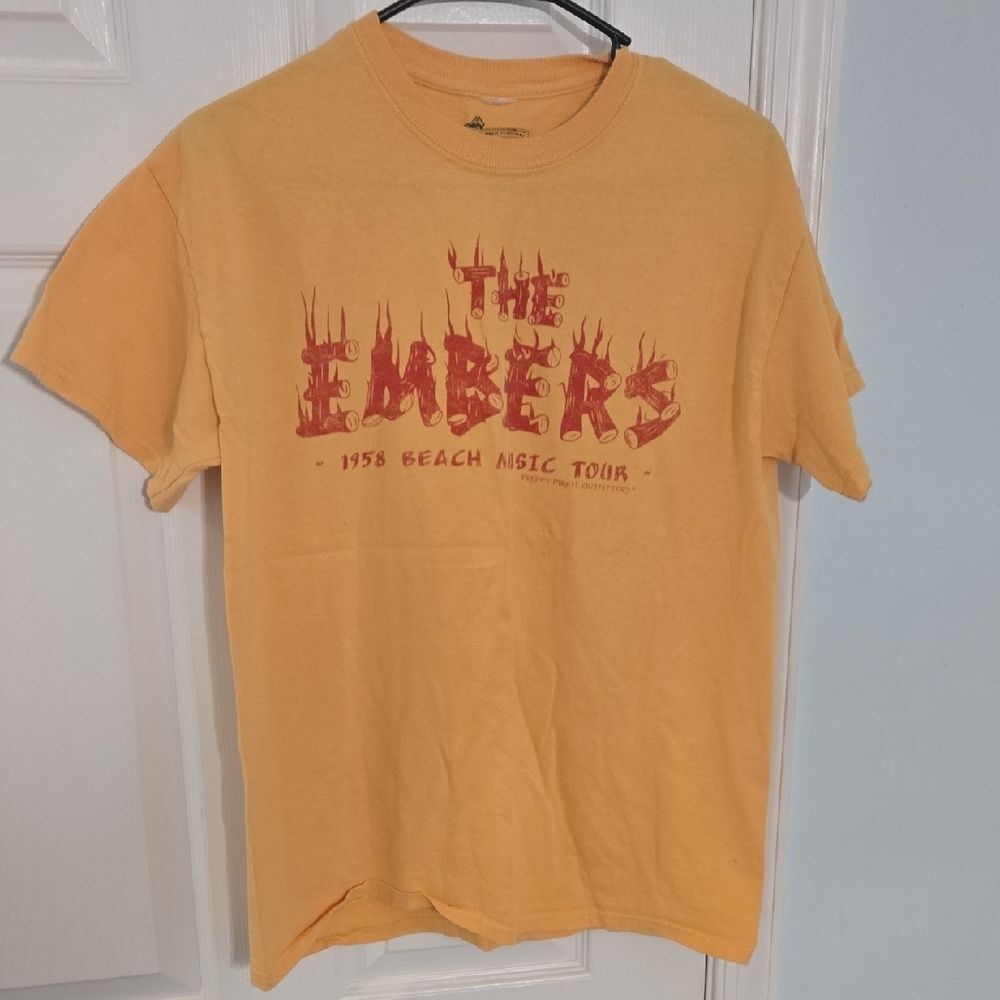 The Embers Graphic Tee in Mustard Yellow